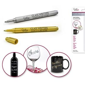 2 pcs Glass Writers Metallic 1.2 mm (Fine Point)